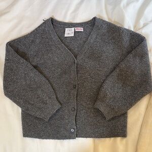 Zara Girls Charcoal Cardigan